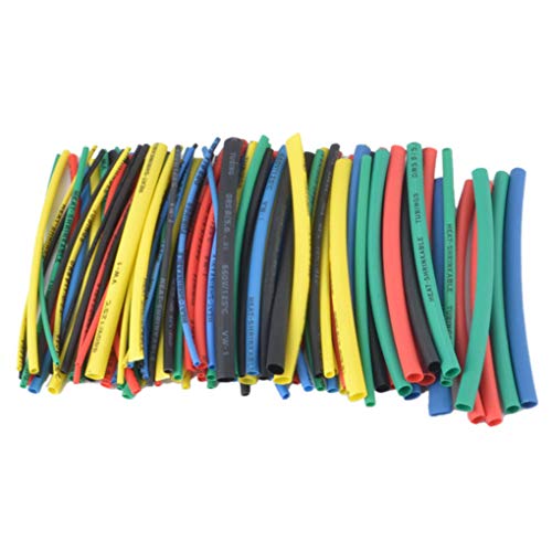 100pcs 5 Colores 100mm Tubo termocontraíble Bolsa de plástico Transparente Tubos retráctiles de cloruro de polivinilo