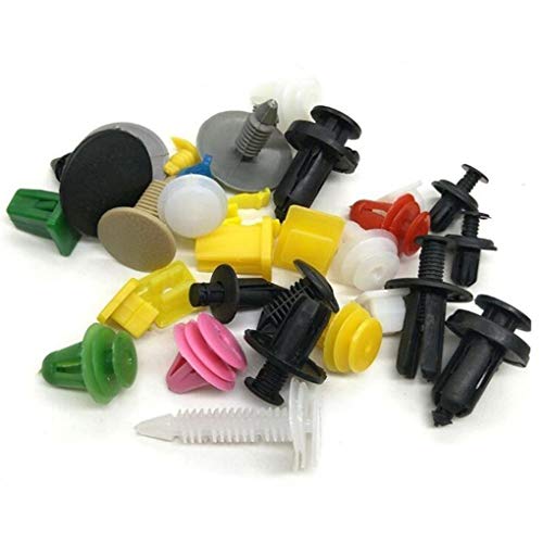 100pcs aleatoria mezclando los clips del coche universal Fender parachoques plástico Menaje Auto plástico Fastener (Paquete de 100)