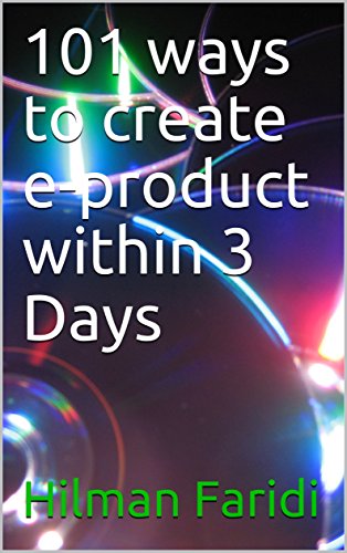 101 ways to create e-product within 3 Days (English Edition)