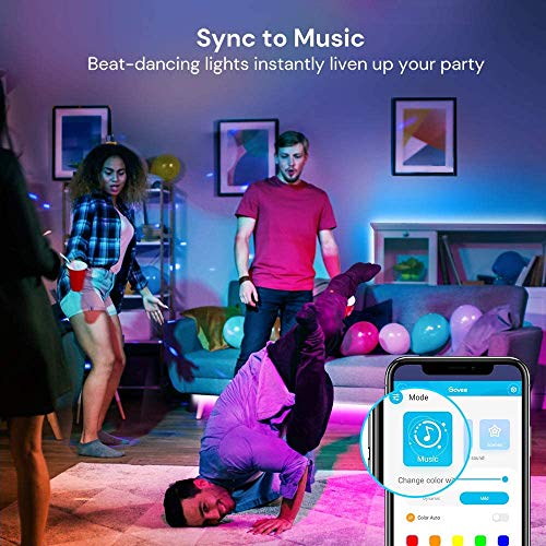 10M Tiras LED Inteligente Wifi, Tiray Ledy compatible con Alexa, Google home, 5050 LED 16 millones de colores, Control por App, Tira led musical para casa, cocina, TV, fiesta, para iOS y Android