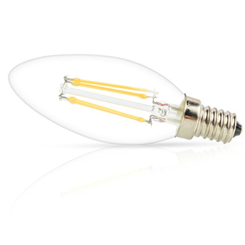 10X E14 Bombilla Edison LED 4W Bombilla Filamento LED COB C35 LED Retro 400LM LED de Edison Blanco Cálido 2700K Bombilla Edison AC 220V