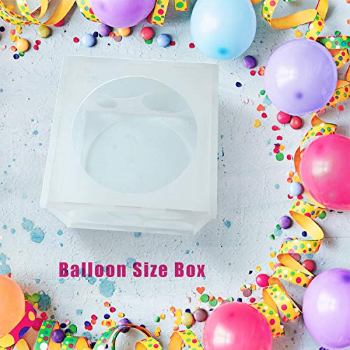 11 Agujeros de Caja de Cubos de Plástico Plegable Herramienta de Medición de Globos para Decoraciones de Globos de Fiesta Bodas Cumpleaños, 2-10 Pulgadas (1 Pieza)