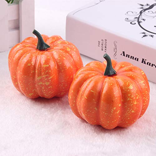 112 piezas decoraciones de Halloween,12 piezas falsas calabazas de Halloween decoraciones artificiales de calabaza y 100 hojas falsas de arce para otoño,Acción de Gracias,decoración de mesa