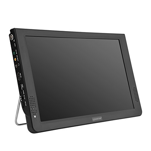 11,6 Pulgadas TV portátil, LED pequeña Televisión con TDT DVB-T/T2 Dos Altavoz TV Digital con 1500 mAh baterías Recargables y Mando a Distancia para cámara, Cocina, Caravana, Coche.