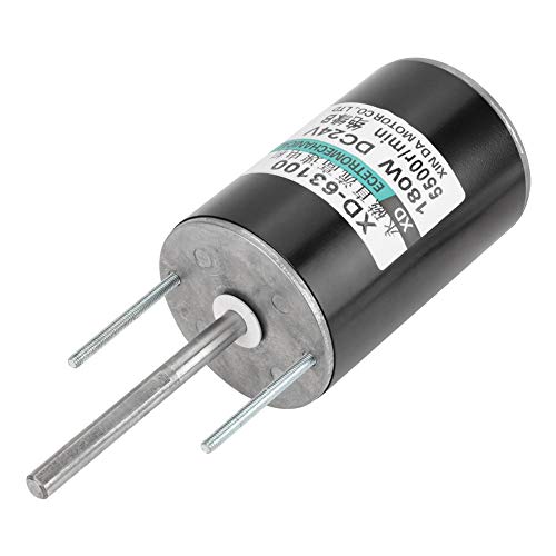 12 / 24V 150W Motor EléCtrico Cw/Ccw de Alta Velocidad Del Cepillo de Alta Potencia Del Poder Grande Para El Generador de Diy(24V5500rpm)