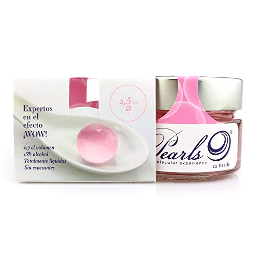 12 Pearls Vodka & Rosas - Esferificaciones Premium listas para consumir (12 unidades). La vanguardia de la Gastronomía Gourmet en su mesa, la Coctelería Molecular. Productos Gourmet 2.0.