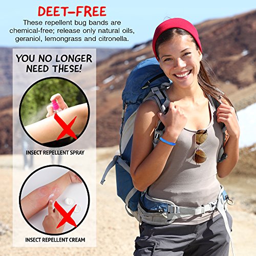 12 Pulsera Repelente de Mosquitos, Antimosquitos| Sin DEET, 100% Natural, 250+ Horas Protección| Ajustable e Impermeable| Exteriores Viajes Camping Senderismo| Seguro y Efectivo para Adultos Niños.