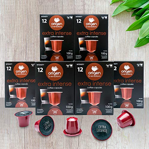 120 Cápsulas Nespresso Compatibles con Cafetera Nespresso - Cafe Extra Intense