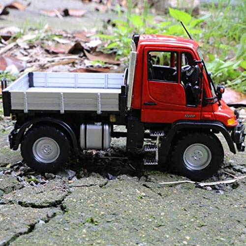 1:24 modelo de coche Mercedes-Benz Unimog U400-o-terreno modelo de simulación de aleación modelo de coche de colección de regalos de decoración exclusiva de colección modelo (color: rojo) liuchang20