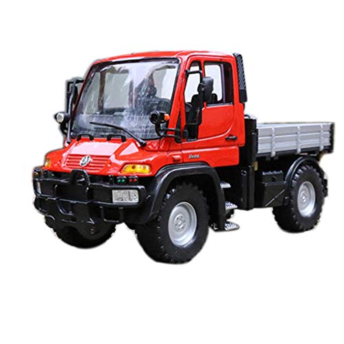 1:24 modelo de coche Mercedes-Benz Unimog U400-o-terreno modelo de simulación de aleación modelo de coche de colección de regalos de decoración exclusiva de colección modelo (color: rojo) liuchang20