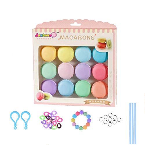 12PCS Macarons Slime Kit, Simuer Cristal Mud Kit Arcilla de caucho de Barro DIY Magia Plastilina Kid Juguetes