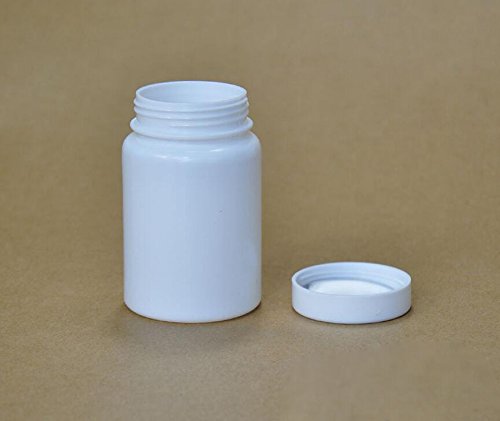 12pcs Plástico Redondo píldora contenedor bottles-medicine Tablet cápsula soporte de pastillas, cebo titular organizador de almacenamiento (blanco)