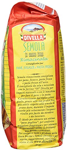 12x Divella Semola Di Grano Duro Rimacinata sémola de trigo duro 1 kg