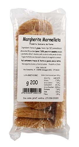 13 di Ilaria Galletas de Mantequilla con Mermelada de Albaricoque - 4 Paquetes de 200gr Cada uno