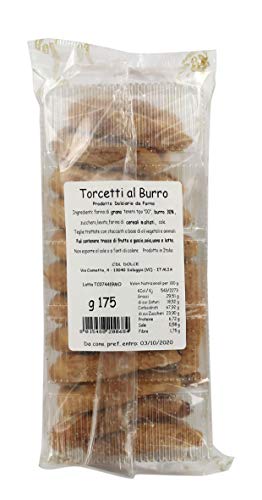 13 di Ilaria Galletas Torcetti de Mantequilla, rosquillas crujientes - 4 Paquetes de 175gr Cada uno