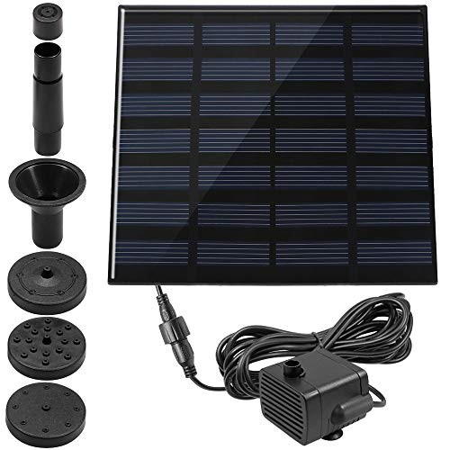 1.4 W pileta fuente, maxin potencia bomba Panel Kit sumergible agua bomba de agua Solar para aves baño, pecera, estanque, decoración del jardín.