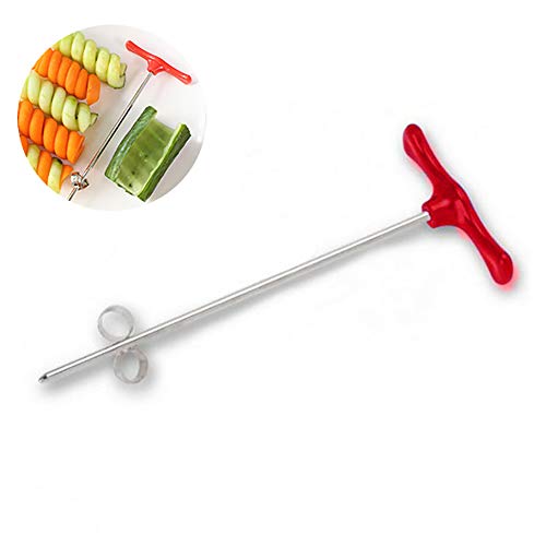 1pc patata espiral máquina de cortar espiral del rodillo cortador máquina de cortar virutas Herramientas patata vegetales espiral cortador de cocina Accesorios de fruta que talla las herramientas