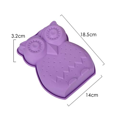 2 Piezas Forma de Búho Moldes de Silicone - Molde Antiadherente de la Torta de Silicona para Repostería, Bizcocho, Tartas, Repostería, Bizcocho, Gelatina Grande, Pan