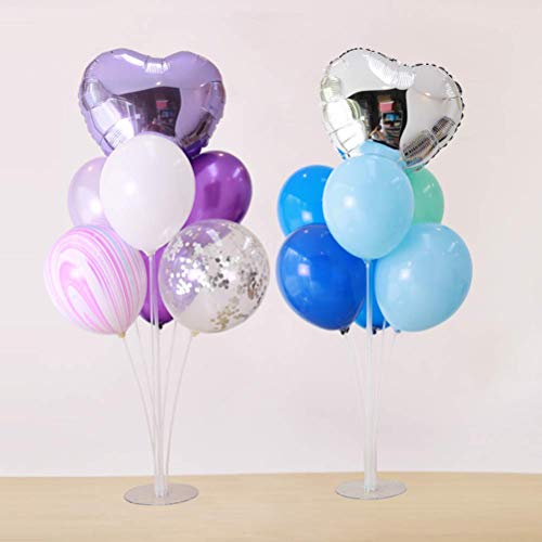 2 Piezas Soporte de Globos Varillas de plástico para Decoracion de Fiesta Globo aerostático Vara Accesorios (Transparente)