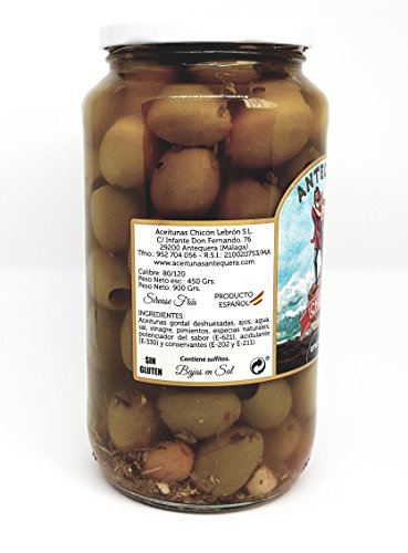 2 X 450 gr ACEITUNAS GORDAL DESHUESADAS AL ESTILO CASERO - CHICON