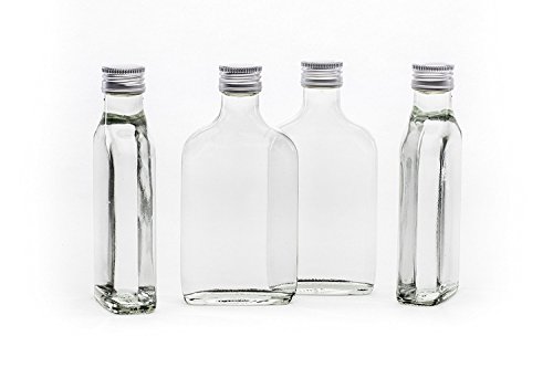 20 x 200 ml vacío Tashi la botella de cristal con tapón de rosca de listo para ser embotellado de 0,2 l litro de licor de vinagre de aceite de 15,5 cm de altura de slkfactory