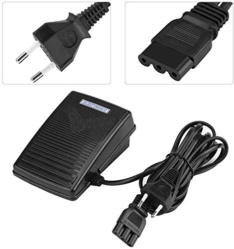 200-240V Enchufe de la UE Pedal de Control de Pie Pedal Eléctrico con Cable para Máquina de Coser Domástico (EU plug)