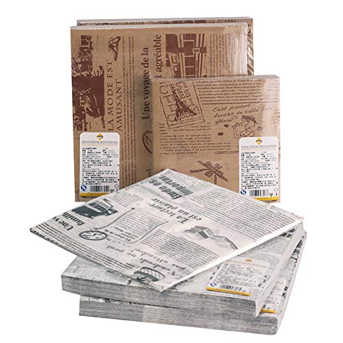 200 piezas de papel de pergamino antiadherente, 22 x 22 cm, rollo de papel antiadherente para hornear, papel para envolver galletas, papel de aceite para barbacoa, pan, porciones para cortar latas