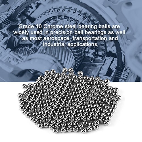 200uds Bolas de Rodamiento Cojinetes de Bolas Radiales Bolas Acero Inoxidable G10 Precisión Industrial 6,35mm diámetro 1/4 pulgadas