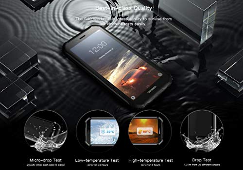 【2019】DOOGEE S40 (3GB+32GB) 4G Android 9.0 Sólido Móvil Libre Robusto - 5.5'' HD (Gorilla Glass 4) IP68/IP69K Militar Resistente IP68 Impermeable Smartphone, 4650mAh batería,DUAL SIM,GPS,NFC - naranja