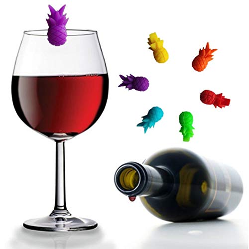 24 Pcs Marcador de Vidrio de Vino en Forma de Caracol de Silicona silicona Marcador para quemar Copas de vino Copa de flauta en fiestas, se adapta a de vino y botella de champán