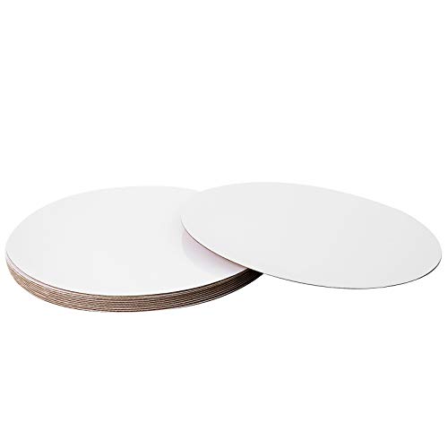 [25 piezas] 12 pulgadas blanco pastel redondo desechable, base de círculo base para tartas, 12 pulgadas, paquete de 25