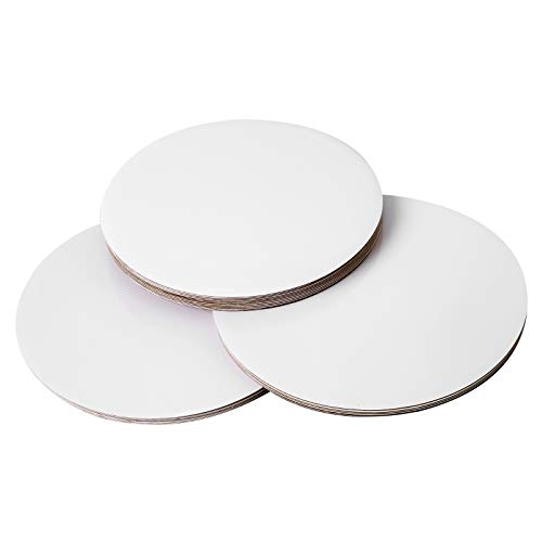 [25 piezas] 12 pulgadas blanco pastel redondo desechable, base de círculo base para tartas, 12 pulgadas, paquete de 25