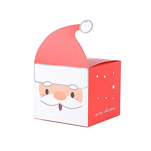 25pcs Cajas Papa Noel Caramelos Dulces Galletas Pequeñas Regalo para Invitados Decoración Fiesta Navidad Cajas Navideñas