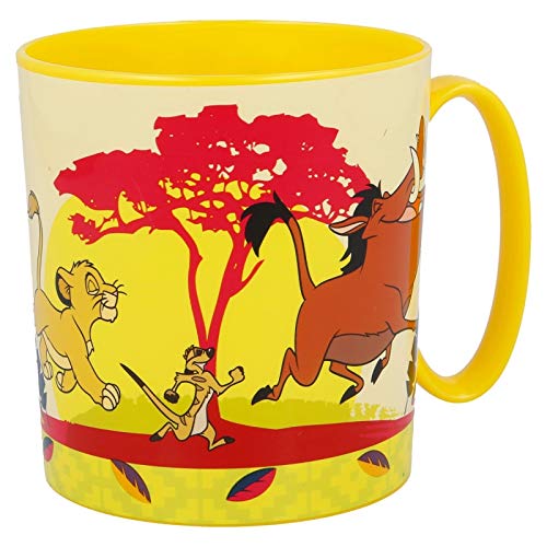 2635; Taza microondas Disney Rey León; capacidad 350 ml; producto de plástico; No BPA