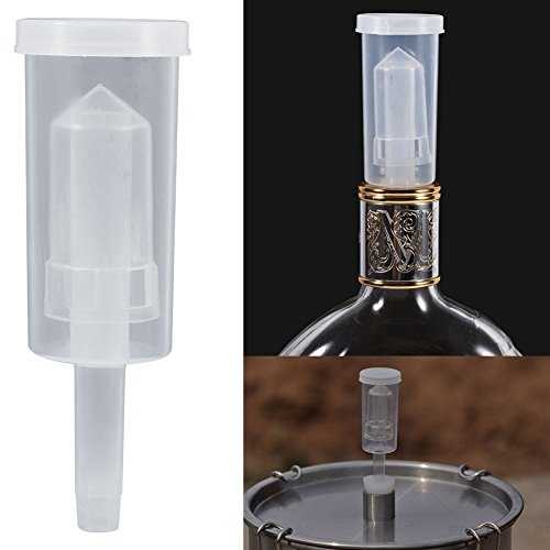 2Pcs Airlock de una manera de escape de agua sellado Válvula de control para la fermentación del vino Fabricación de cerveza de elaboración de la cerveza