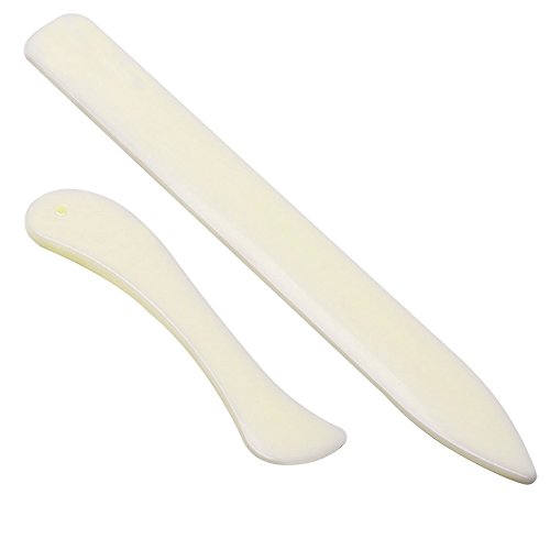 2pcs Carpeta de Hueso Bone Folder Herramienta de Encuadernación para Fabricar Albumes de Recortes Doblar Papel Origami o Cartulinas