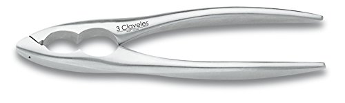 3 Claveles Cascanueces Forjado Inoxidable, Plata, 17 cm