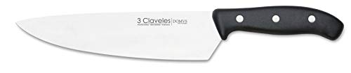 3 Claveles - Cuchillo Cocinero, Pulido Mate, Acero Inoxidable, línea DOMVS - (20cm - 8")