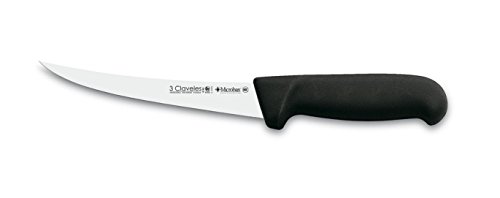 3 Claveles Cuchillo deshuesar Curvo Proflex de 13 cm, Acero Inoxidable, Negro, 27.7x2.5x1.7000000000000002 cm