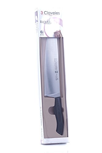 3 Claveles Rioja - Cuchillo para cocinero, 25 cm, 10 pulgadas