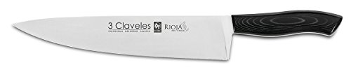 3 Claveles Rioja - Cuchillo para cocinero, 25 cm, 10 pulgadas