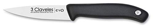 3 Claveles - Set Tijeras Cocina + Cuchillo Verduras, Acero Inoxidable - (Tijera 20 cm, Cuchillo 9 cm)