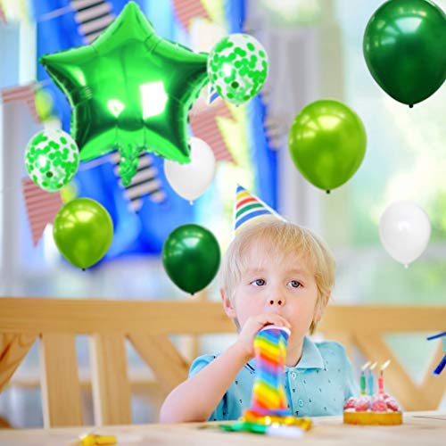 3 Globos de Cumpleaños, Globo 3 año, globo numero 3, Globos Grandes Gigantes Helio Verde,Globos para Fiestas de Cumpleaños