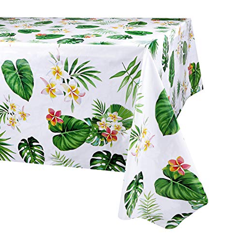 3 paquetes Mantel hawaiano, decoración de fiesta de cumpleaños,Decoración de fiesta Luau,Desechable El plastico Cubiertas de mesa rectangulares