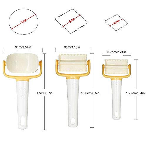 3 PC Sistema Del Balanceo Cortar Galletas Rebanadas Galletas De La Galleta Del Cortador De La Pasta Del Balanceo De Corte para La Galleta De Masa Hervida Multifuncional De Cocina Accesorios