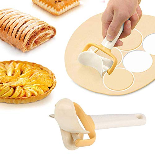 3 PC Sistema Del Balanceo Cortar Galletas Rebanadas Galletas De La Galleta Del Cortador De La Pasta Del Balanceo De Corte para La Galleta De Masa Hervida Multifuncional De Cocina Accesorios