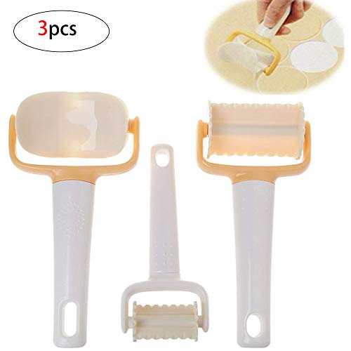 3 PC Sistema Del Balanceo Cortar Galletas Rebanadas Galletas De La Galleta Del Cortador De La Pasta Del Balanceo De Corte para La Galleta De Masa Hervida Multifuncional De Cocina Accesorios