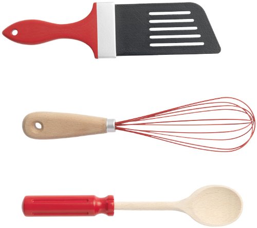 3 piezas de cocina Set de herramientas para verdadera Hombres en el bricolaje Look – Regalo Idea para cocinillas bajo los hombres de noTrash2003