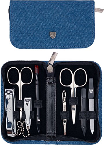 3 Swords Germany - Set para el cuidado de las uñas ´Salamanca` de viaje con estuche para manicura y pedicura - Calidad de marca by 3 Swords (7711)