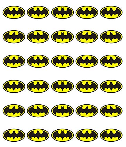 30 obleas comestibles para cupcakes, diseño de Batman